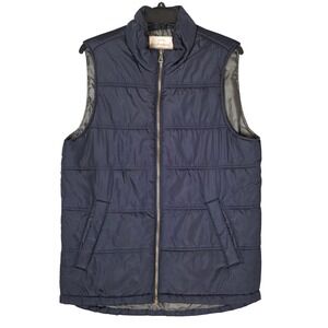 Weatherproof Vintage Mens Puffer Vest Size M Quilted Zip Front Casual